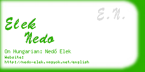elek nedo business card